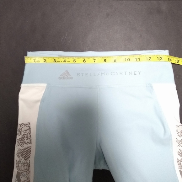 STELLA McCARTNEY Run Tight blue snake print accent leggings, M - Picture 8 of 14